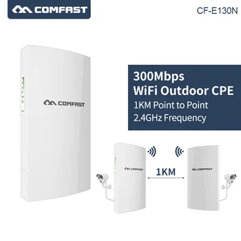 COMFAST 1 км дальность действия 300 Мбит/с 2,4 ГГц Открытый Мини CPE Беспроводной мост точки доступа Wi-Fi Точка доступа 5dBi WI-FI Антенна Nanostation CPE