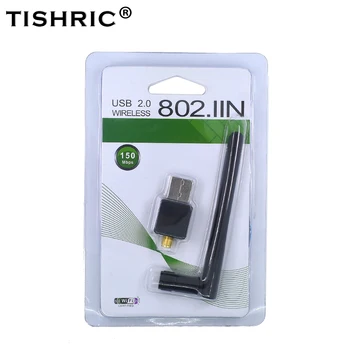 TISHRIC 150 Мбит/с МИНИ Беспроводной USB WiFi Адаптер 802.11n/g/b Антенна wi-Fi Ключ Сетевая карта локальной сети Для WindowsXP/7 Vista Linux