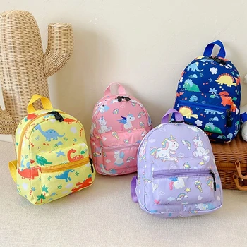 Детские Мультяшные Рюкзаки с Динозавром для подростков, Милый Школьный рюкзак для детского сада, Водонепроницаемые Детские сумки для книг, Сумка для мальчиков и девочек с животными