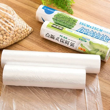 Сумка Для Хранения Пищевых Фруктов Упаковочные Пластиковые Пакеты Saran Wrap 1 Рулон Кухонный Термосвариватель Для Сохранения Свежести Food Saver Bag Вакуумный
